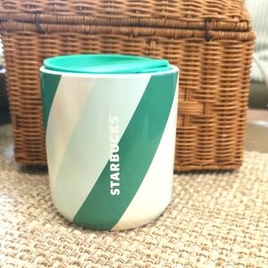 Starbucks Emerald and Ivory Tumbler